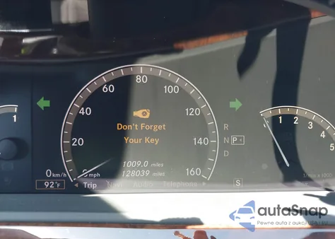 2009 Mercedes-Benz S 550 из США, поврежденный, VIN WDDNG71X89A243431